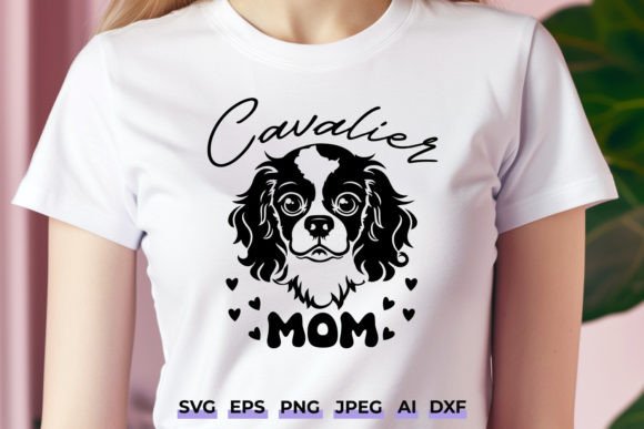Cavalier Mom SVG – A Charming Fit for Pet-Loving Embroidery Projects