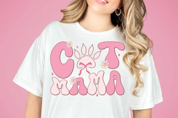 Coquette Cat Mama Mom SVG PNG Pink Review