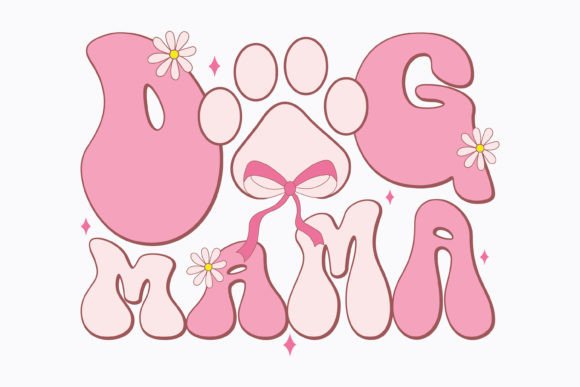 Coquette Dog Mama Mom SVG PNG Pink Review