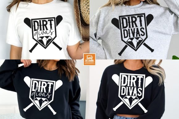Dirt Divas SVG Baseball Mom Svg Base