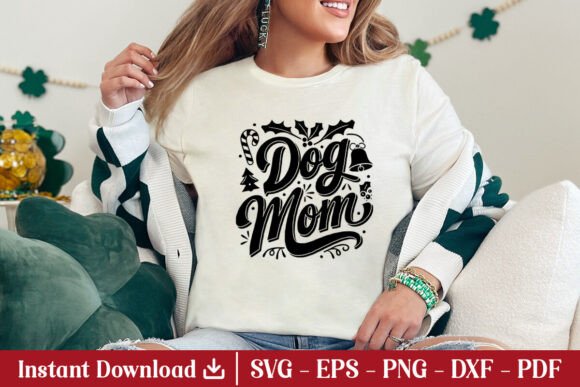 Dog Mom SVG Christmas Gift Shirt SVG PNG Review