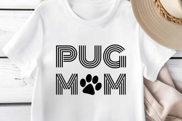 Pug Mom SVG PNG T-shirt Design