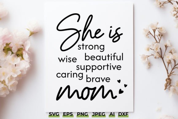 She is Mom SVG: A Mother's Day Design Worth Stitching